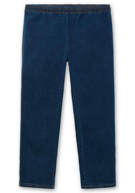 sheego Jeans in Karottenform, mit Stretchbund - dark blue Denim sheego Auslauf