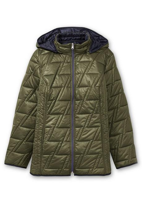 sheego Wendesteppjacke mit Kapuze und Stehkragen - khaki sheego Hotsell