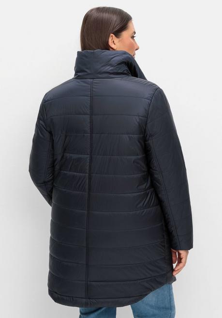 sheego Wasserabweisende Steppjacke mit hohem Stehkragen - tiefblau sheego Blitzverkäufe