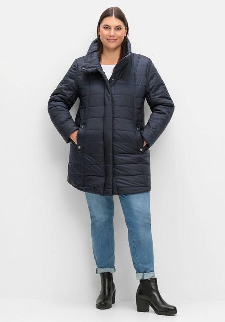 sheego Wasserabweisende Steppjacke mit hohem Stehkragen - tiefblau sheego Blitzverkäufe