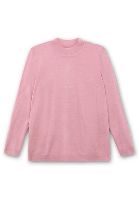 sheego Extraweicher Pullover mit Stehkragen - rosé sheego Online Shopping