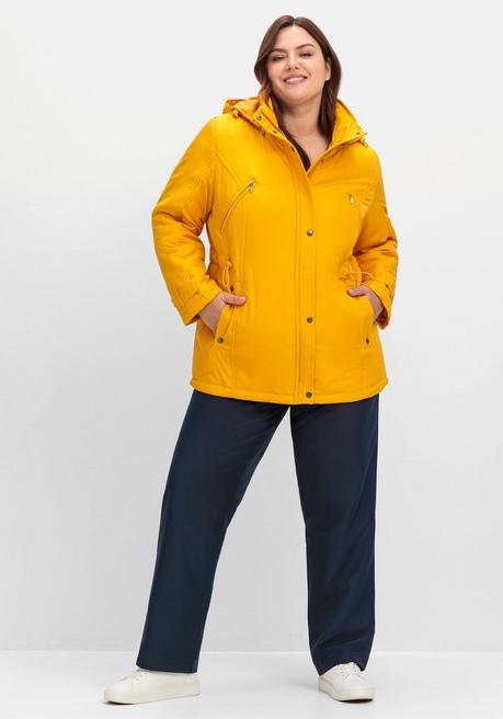 sheego Steppjacke mit Tunnelzug in der Taille - ocker sheego Black Friday