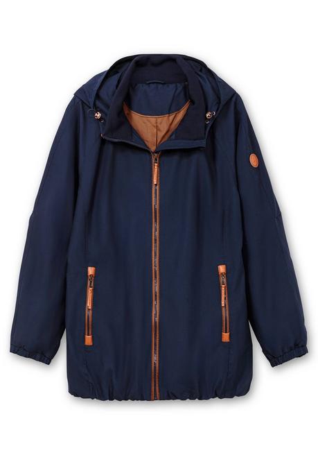 sheego Kapuzenjacke aus Microfaser, mit Kontrastdetails - marine sheego Weihnachtsangebot
