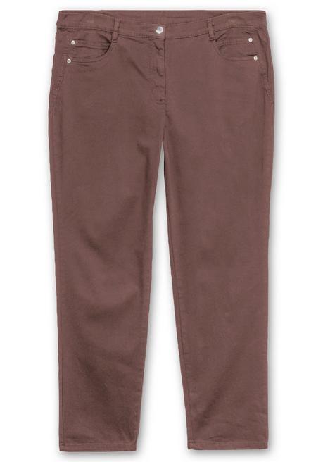 sheego Gerade Stretch-Jeans mit Komfortbund - braun sheego Blitzangebot