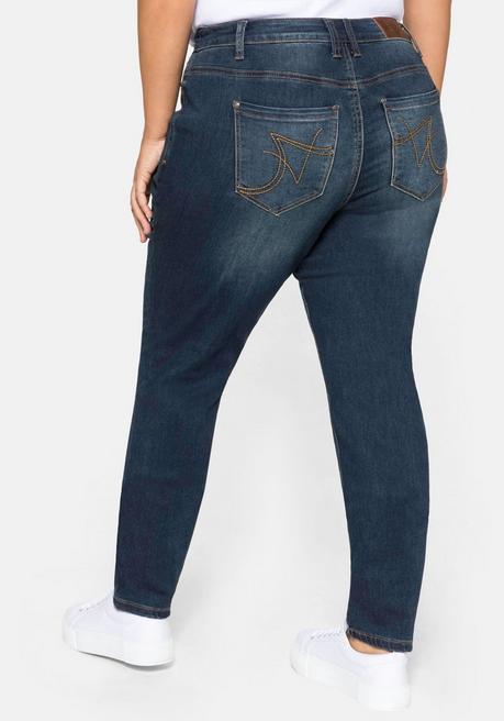 sheego Skinny Power-Stretch-Jeans in 5-Pocket-Form - dark blue Denim sheego Tägliche Deals