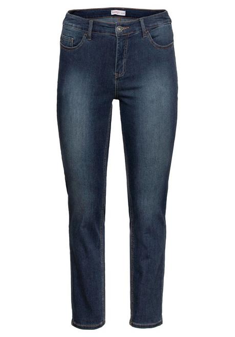 sheego Skinny Power-Stretch-Jeans in 5-Pocket-Form - dark blue Denim sheego Tägliche Deals