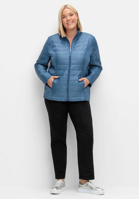 sheego Leicht wattierte Steppjacke mit Stehkragen - jeansblau sheego Riesige Ersparnisse