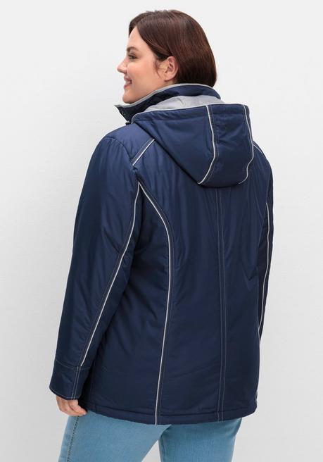sheego Wind- und wasserabweisende Funktionsjacke - marine sheego Tiefpreis