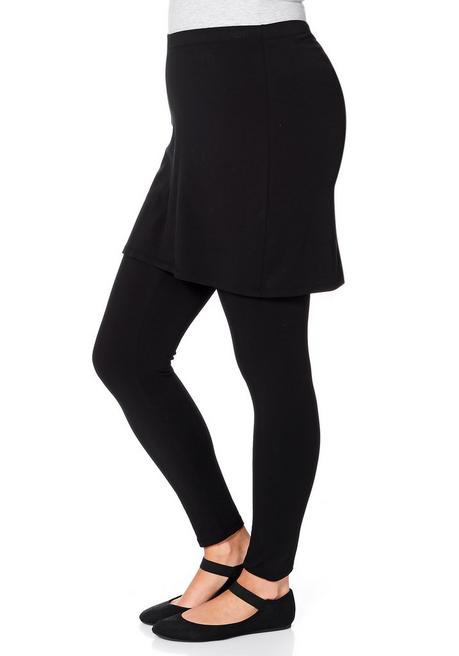 sheego by Joe Browns Leggings mit angesetztem Minirock - schwarz sheego Letzte 2 Tage
