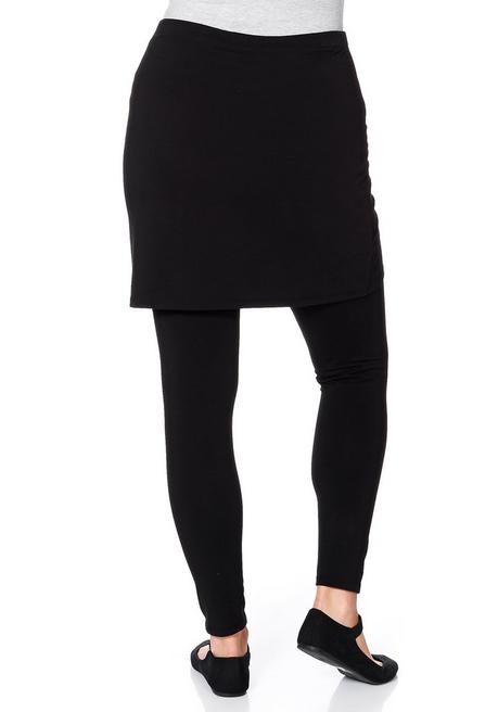 sheego by Joe Browns Leggings mit angesetztem Minirock - schwarz sheego Letzte 2 Tage