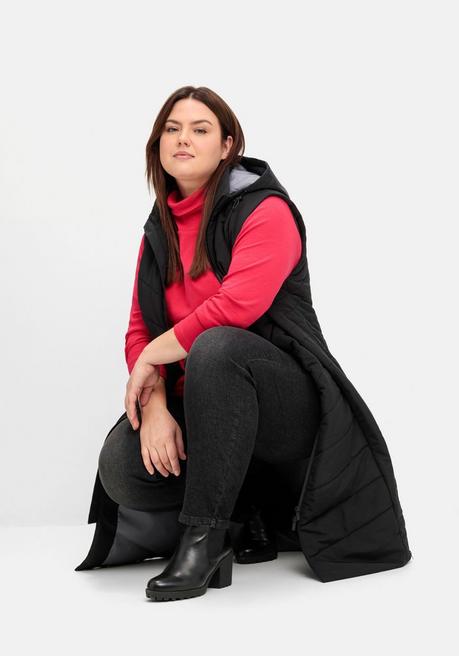 sheego Schmale Jeans in Curvy-Schnitt PIA, in 5-Pocket-Form - black Denim sheego Letzter Tag