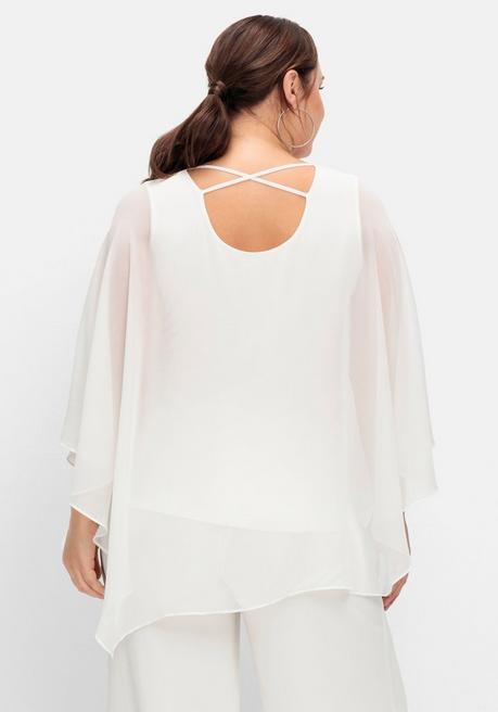 sheego Tunika in 2-in-1-Optik - offwhite sheego Bis zu 50% Rabatt