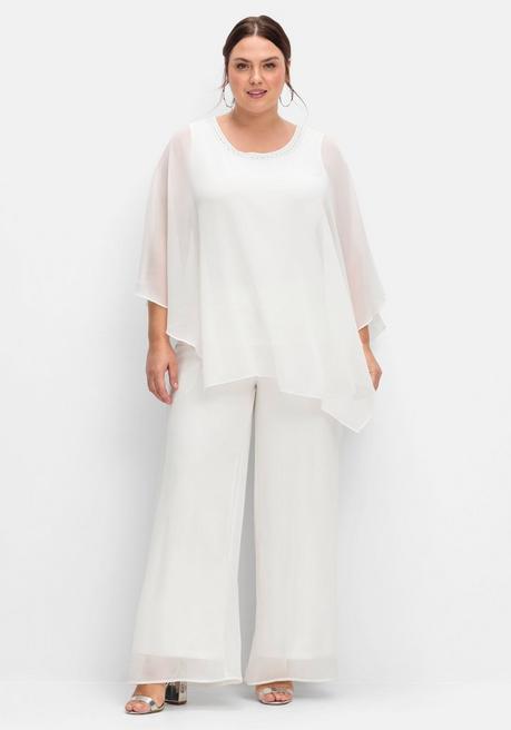 sheego Tunika in 2-in-1-Optik - offwhite sheego Bis zu 50% Rabatt