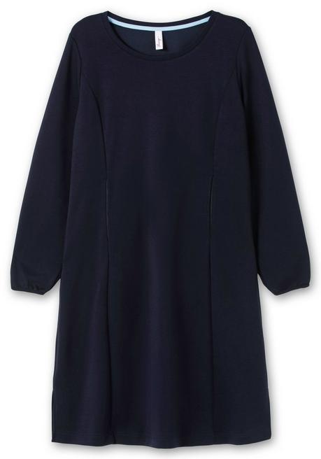 sheego Shirtkleid in schwerer Qualität, mit Raffung hinten - tiefblau sheego Nur für heute