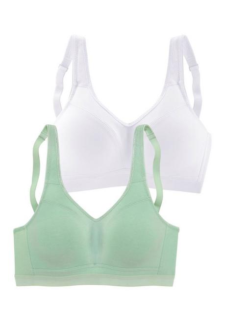PETITE FLEUR Soft-BH - mint+weiß sheego Begrenztes Angebot
