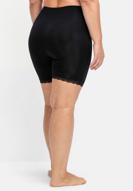 sheego Shaping-Formpants mit hoher Taille und Spitzensaum - schwarz sheego Osterangebot