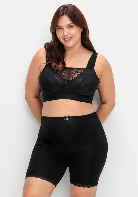 sheego Shaping-Formpants mit hoher Taille und Spitzensaum - schwarz sheego Osterangebot