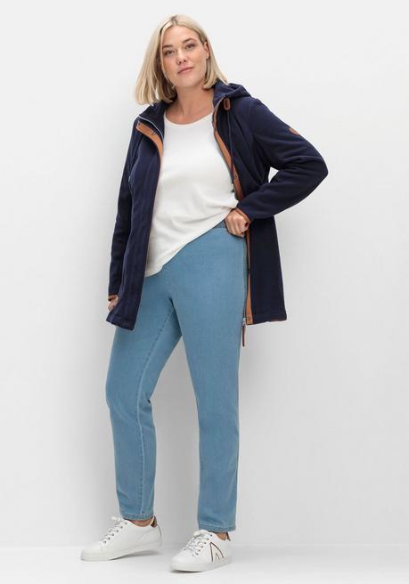 sheego Schmale Jeans mit Stretchbund, ohne Taschen - light blue Denim sheego Riesige Rabatte