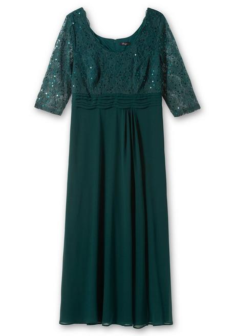 sheego Abendkleid mit floraler Spitze - tiefgrün sheego Kostenloser Versand international