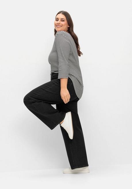 sheego Weite Jeans in Curvy-Schnitt ELLA - black Denim sheego Auslauf