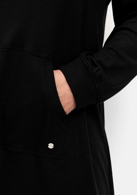 sheego Jerseykleid mit Kängurutasche, in leichter A-Linie - schwarz sheego Verkauf