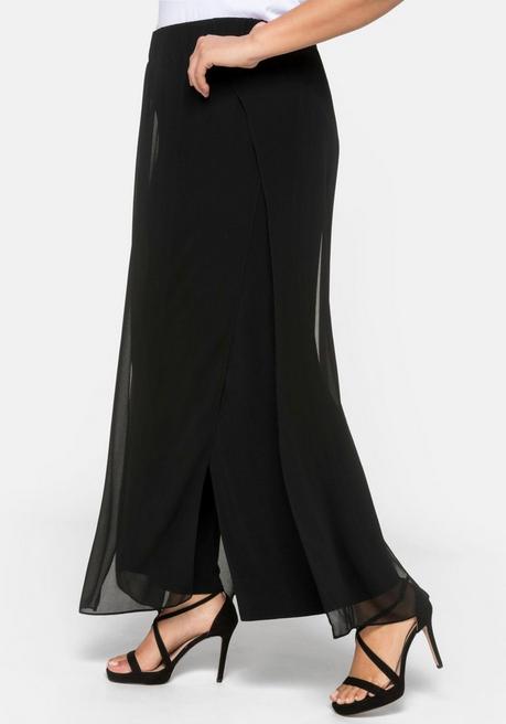 sheego Weite Hose im Lagenlook - schwarz sheego Rabatt