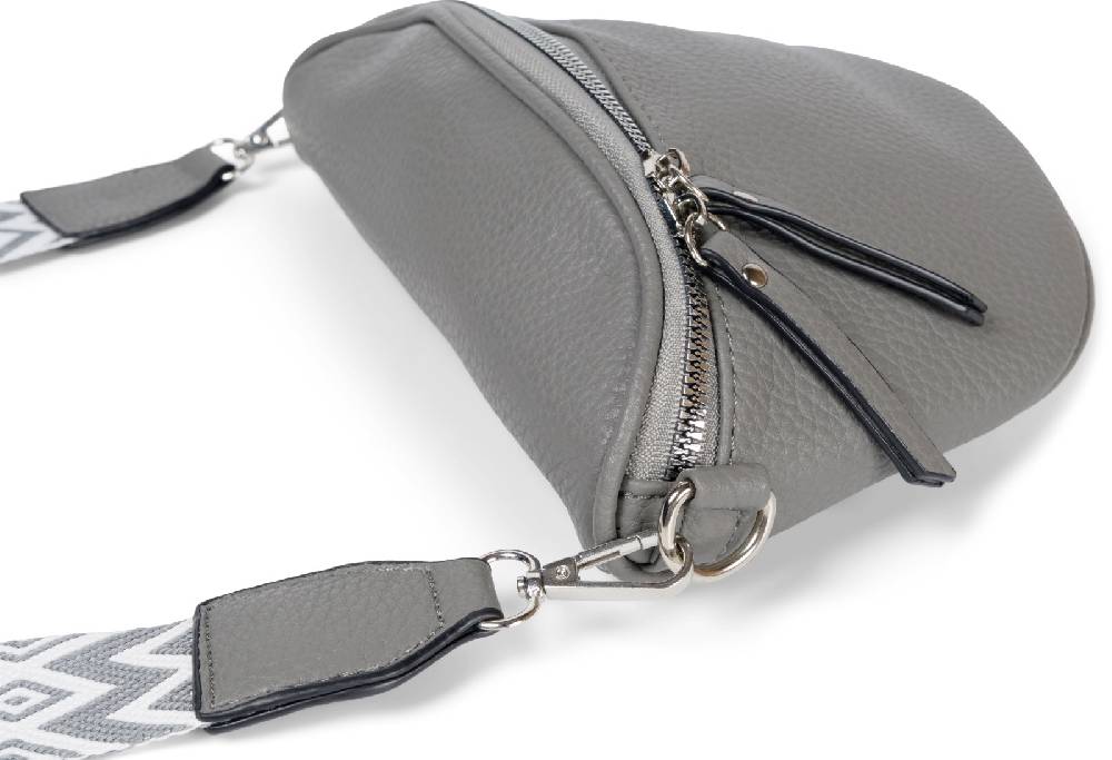 Stylebreaker Halbmond Crossbody Bag Zick-Zack Raute Fabrik Onlineshop
