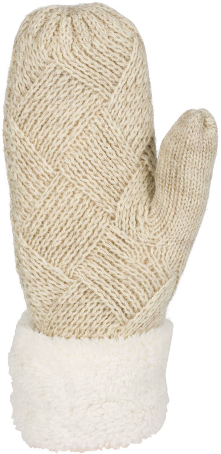 Stylebreaker Strickhandschuhe Fäustlinge mit Rauten Muster und Fleece Tägliche Deals