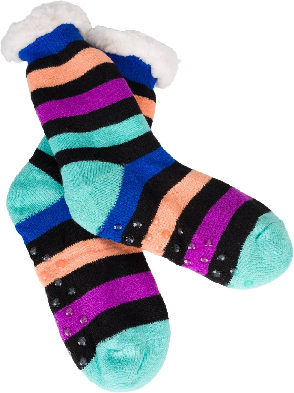 Stylebreaker ABS Kuschelsocken Streifen Muster VIP-Rabatte