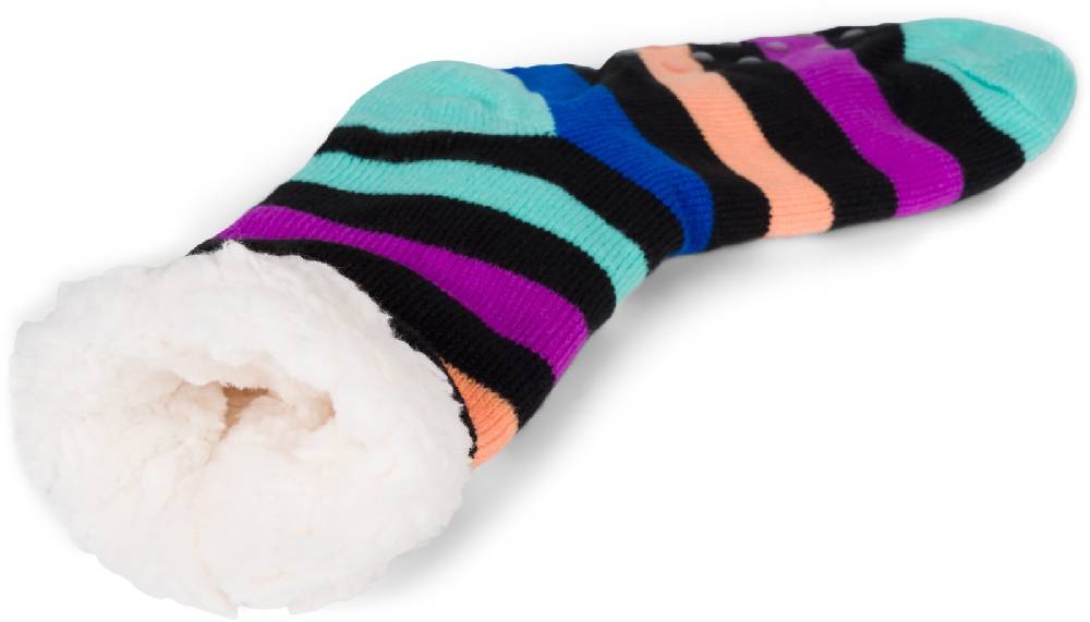 Stylebreaker ABS Kuschelsocken Streifen Muster VIP-Rabatte