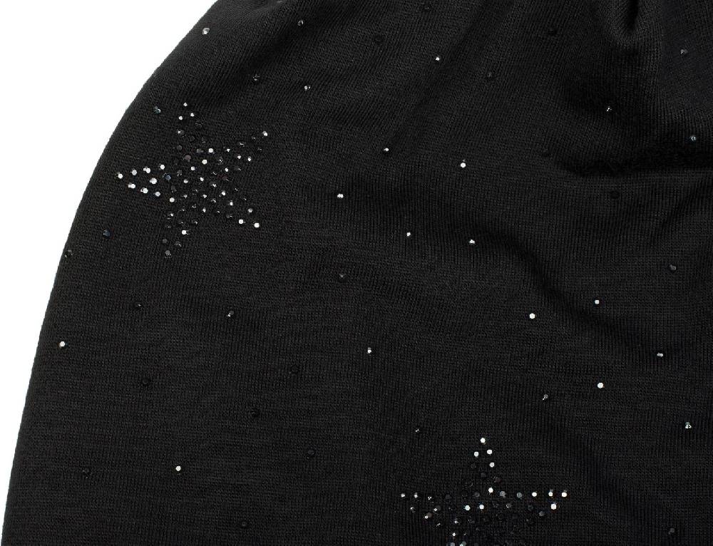 Stylebreaker Beanie mit Strass Sterne 2025