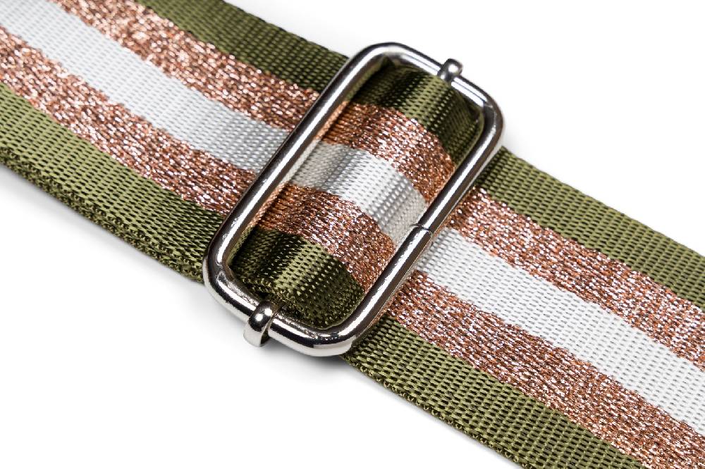 Stylebreaker Breiter Wechsel Taschengurt Metallic Streifen Muster Outlet