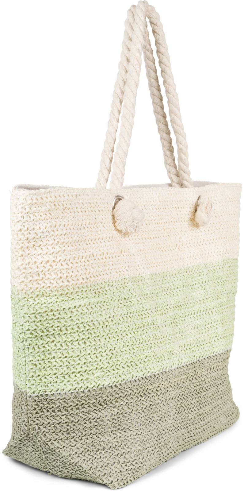 Stylebreaker Gestreifte Papierstroh Strandtasche Top Angebot