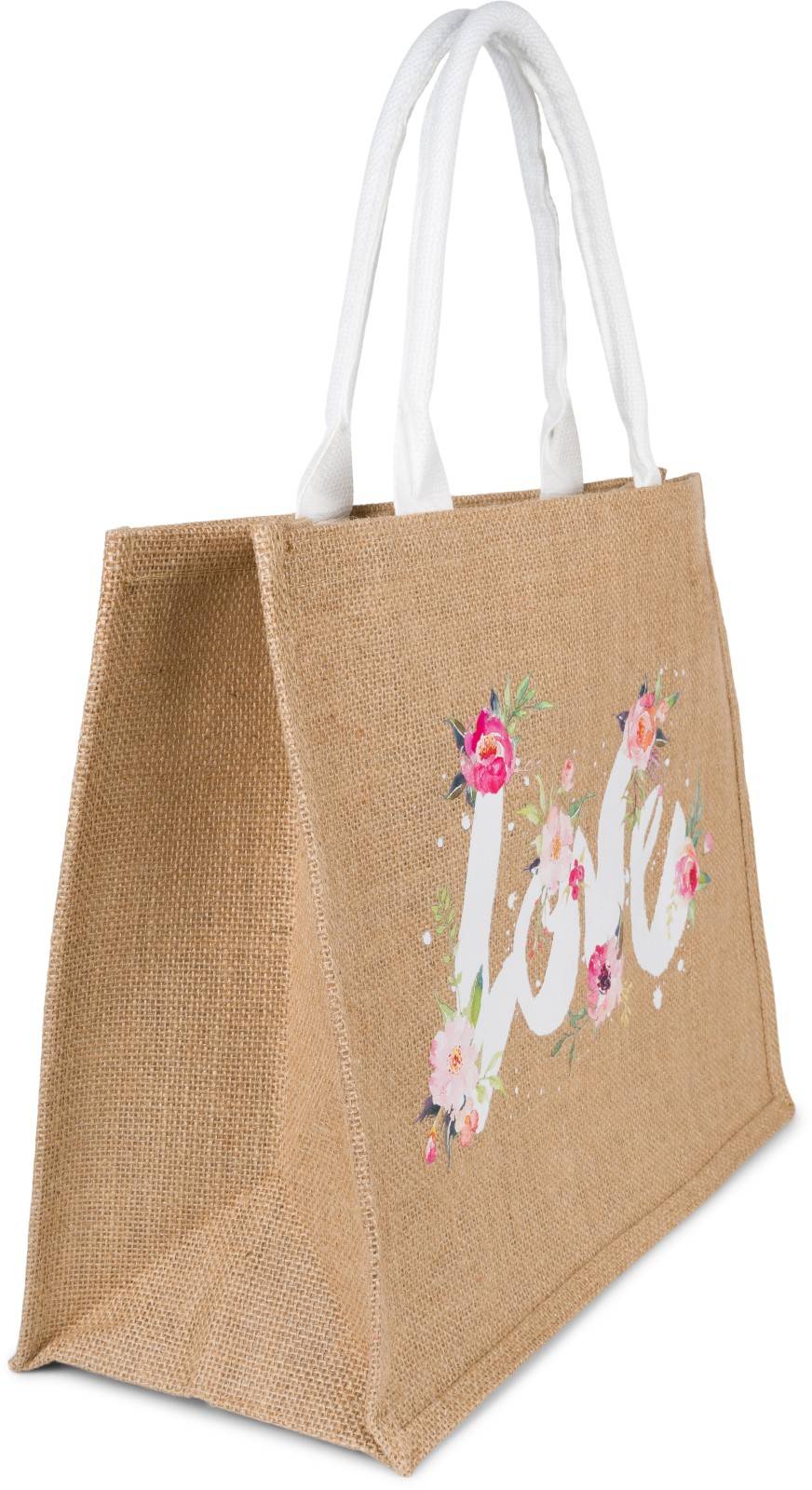 Stylebreaker Leinen Henkeltasche LOVE Begrenzte Freigabe
