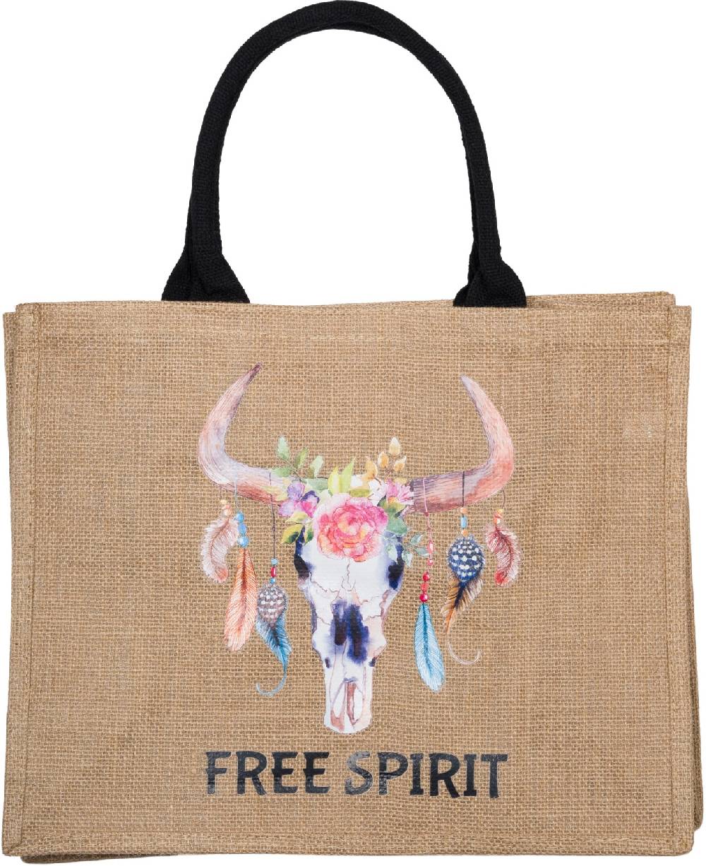 Stylebreaker Leinen Henkeltasche Boho Stier Letzte 3 Tage