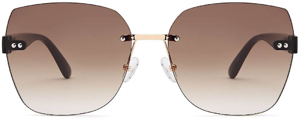 Stylebreaker Rahmenlose Rechteckige Sonnenbrille Sonderangebot der Fabrik