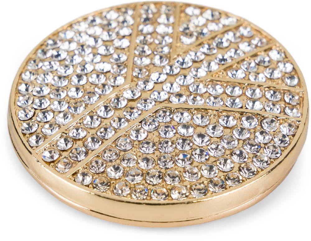 Stylebreaker Runde Magnet Brosche Peace Strass Limitierter Zeitrabatt