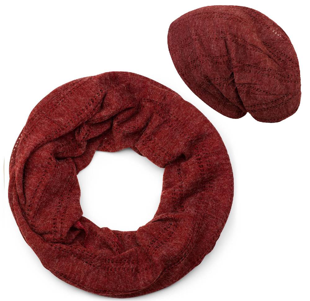 Stylebreaker Loop und Beanie Set Lochstrick Muster Großer Ausverkauf
