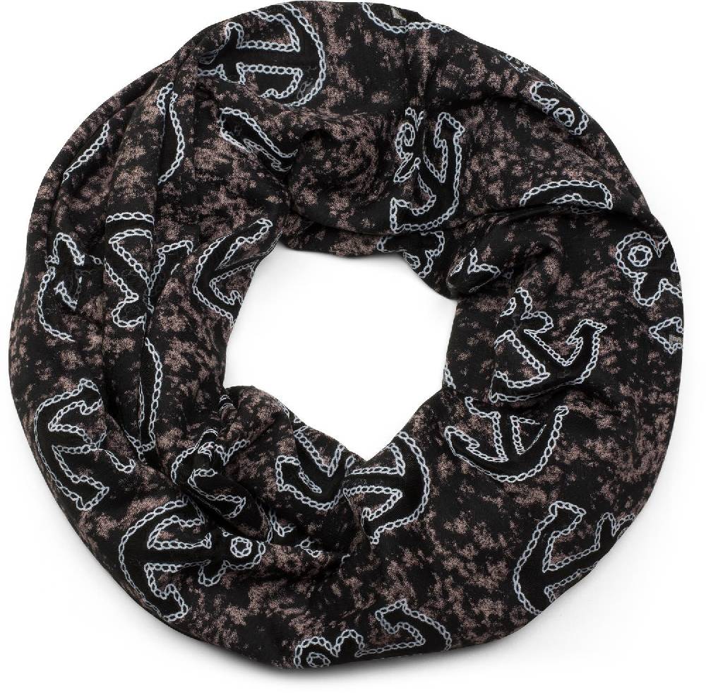 Stylebreaker Loop und Beanie Set im maritimen Anker Seil Print Look Begrenztes Angebot