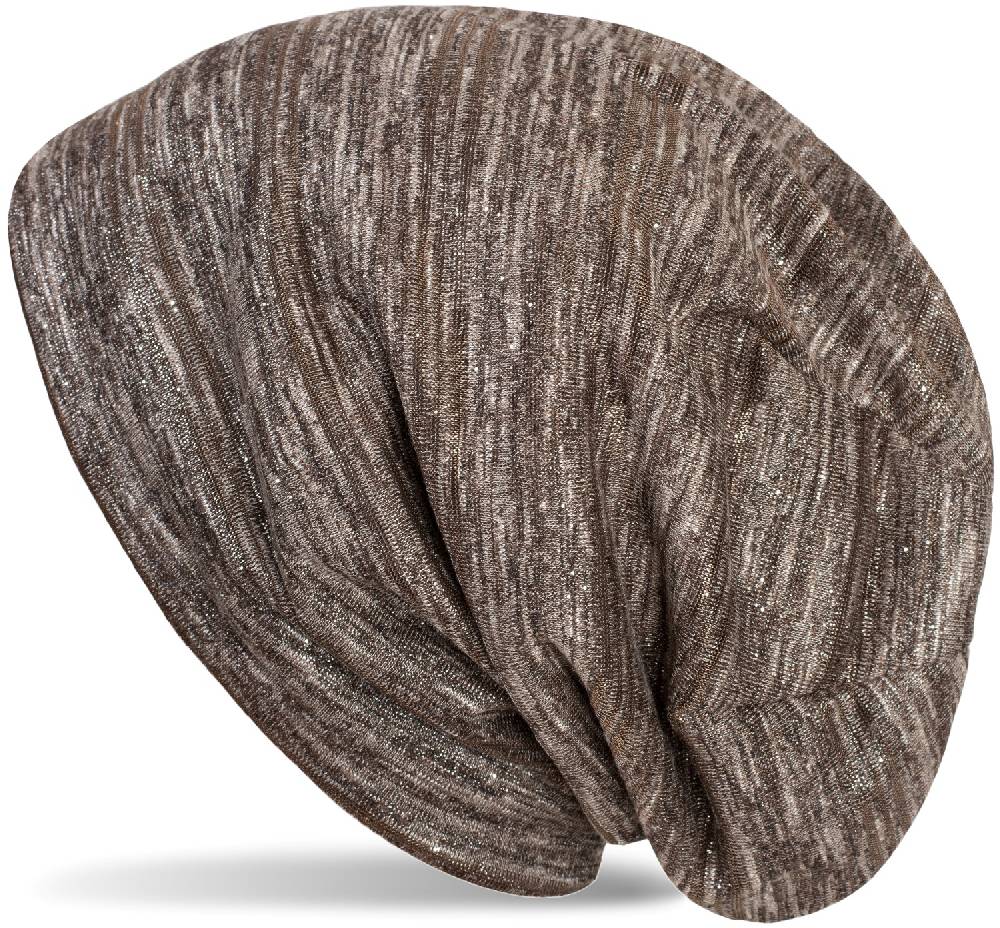 Stylebreaker Loop und Beanie Set mit Glitzerfaden und kleinen Pailletten Preisnachlass