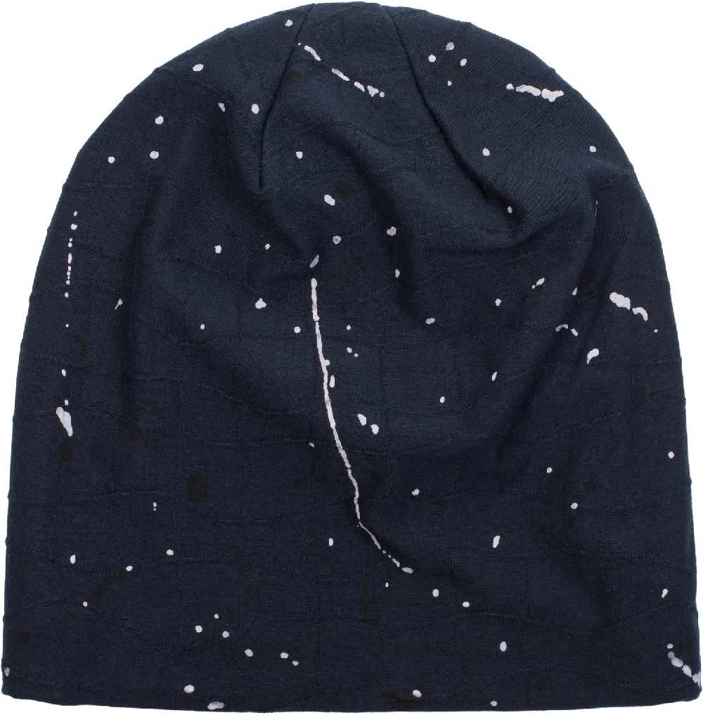 Stylebreaker Loop und Beanie Set mit Falten und All Over Farbkleckse Saisonschlussverkauf