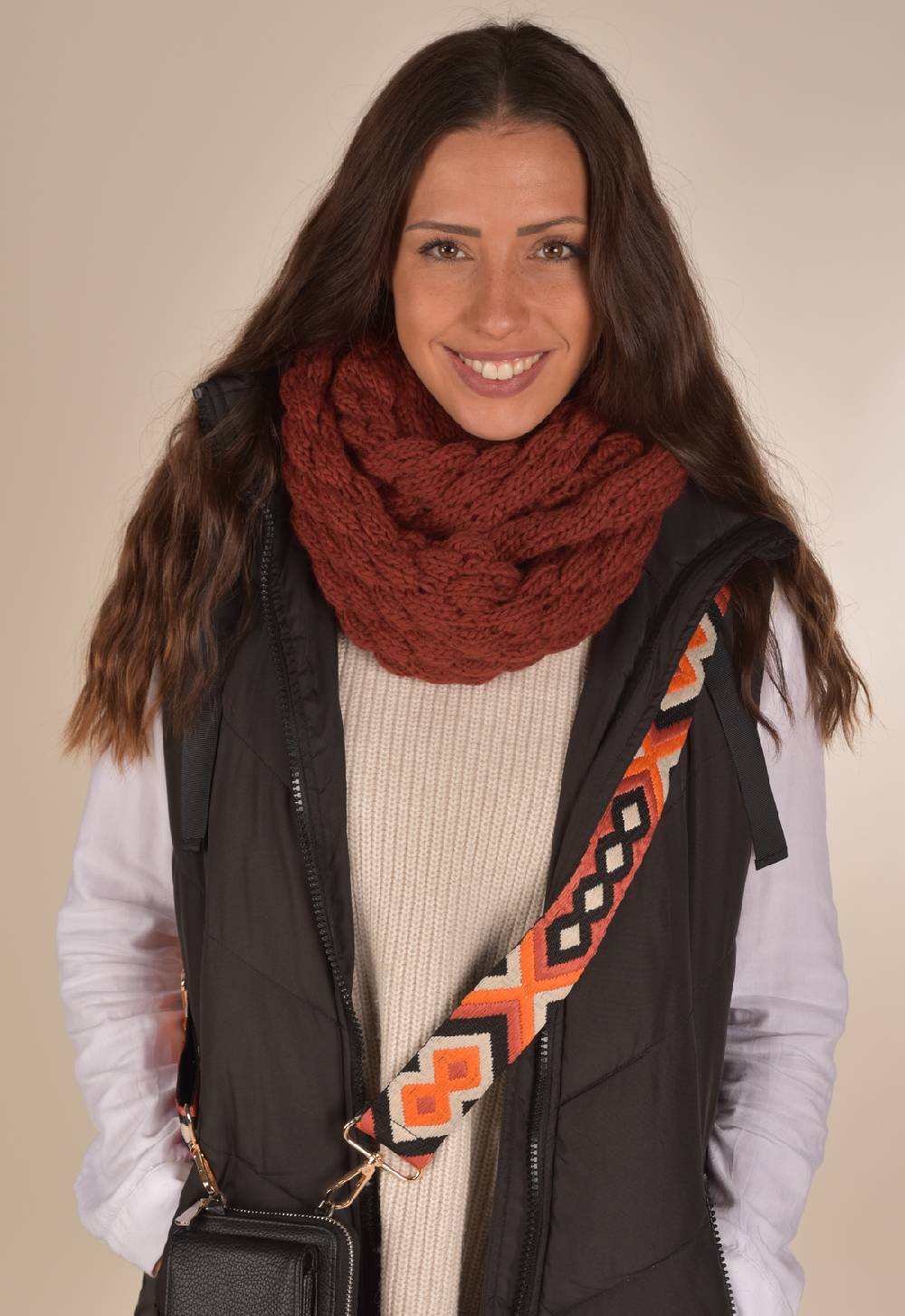 Stylebreaker Strick Loop mit Bubblemuster Valentinstagsangebot