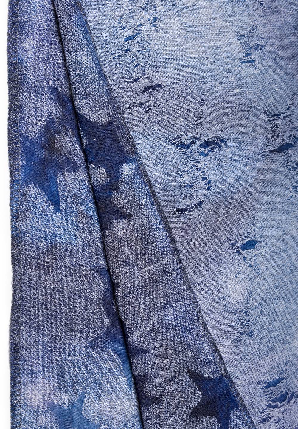 Stylebreaker Loop Schal Destroyed Denim Sterne Jubiläumsangebot