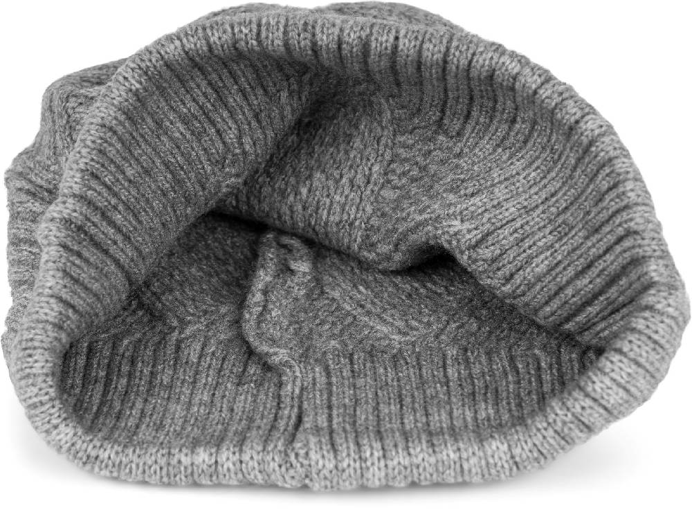 Stylebreaker Strickmütze mit Rauten Rippmuster Neueste Mode