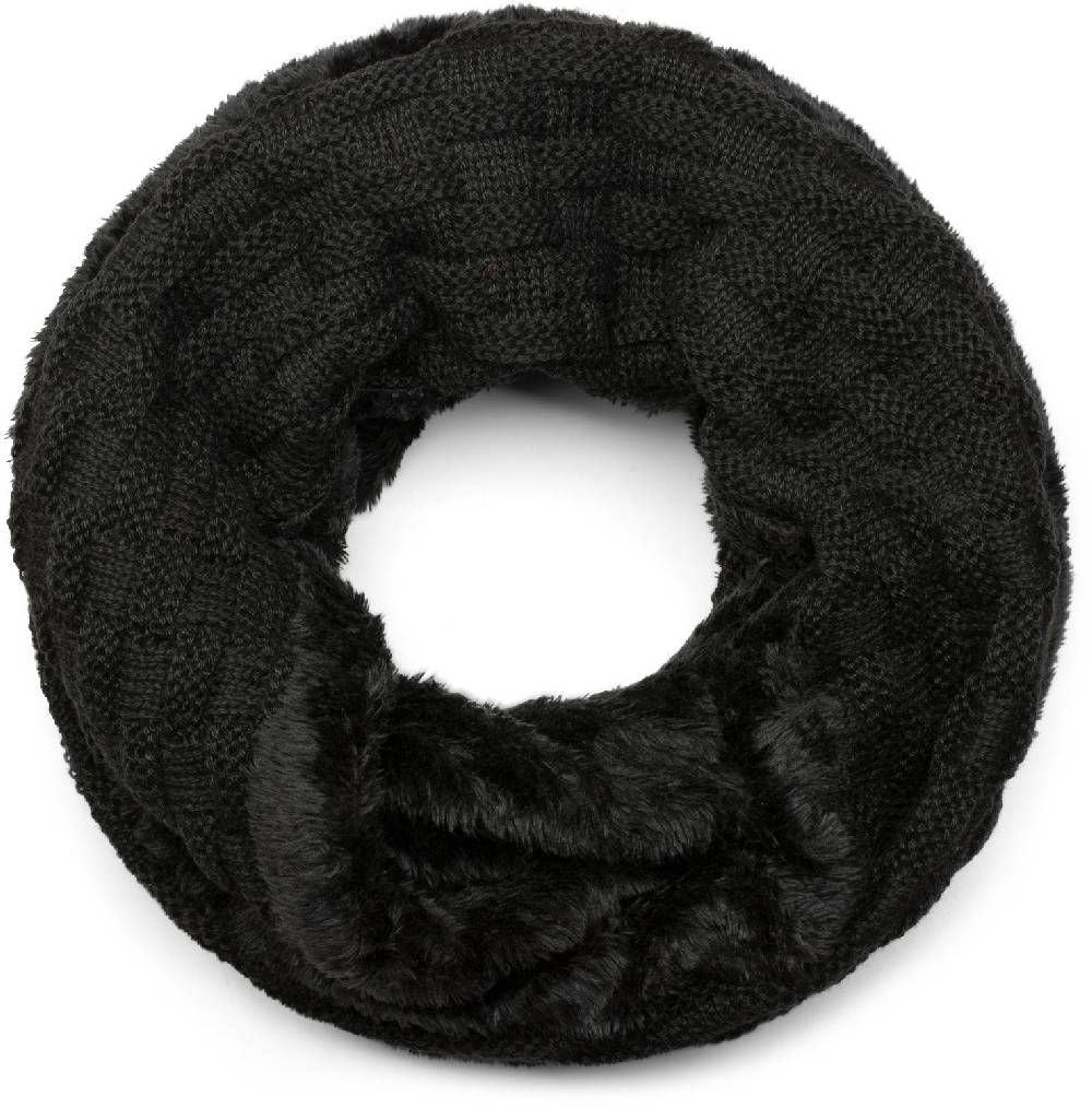 Stylebreaker Feinstrick Loop mit Flecht Muster und Teddyfleece Zeitlich begrenztes Angebot