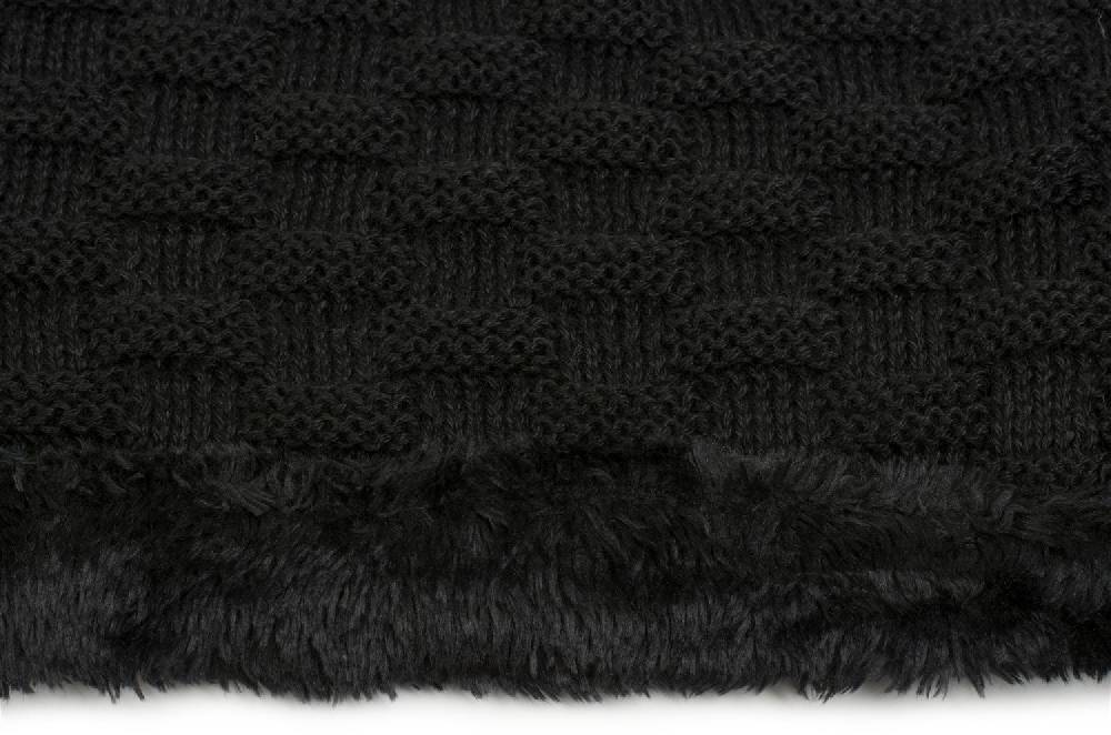 Stylebreaker Feinstrick Loop mit Flecht Muster und Teddyfleece Zeitlich begrenztes Angebot