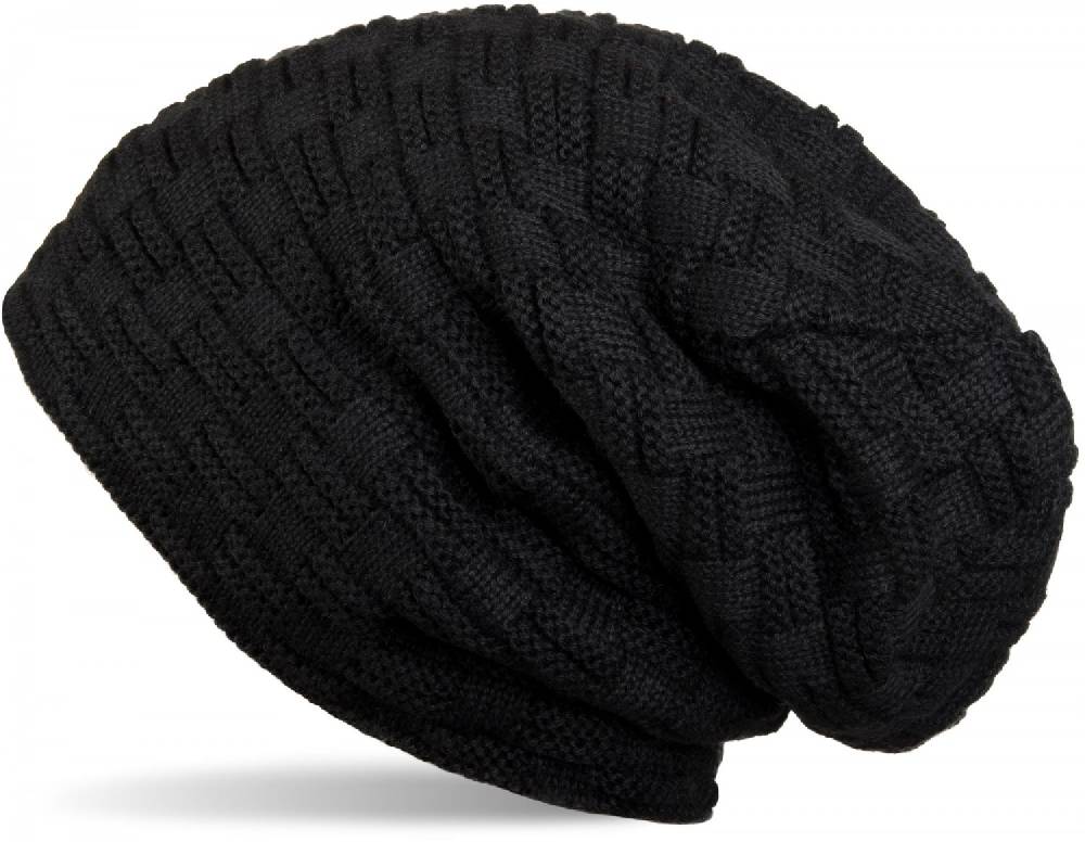 Stylebreaker Feinstrick Beanie mit Flecht Muster und Teddyfleece Exklusive Angebote