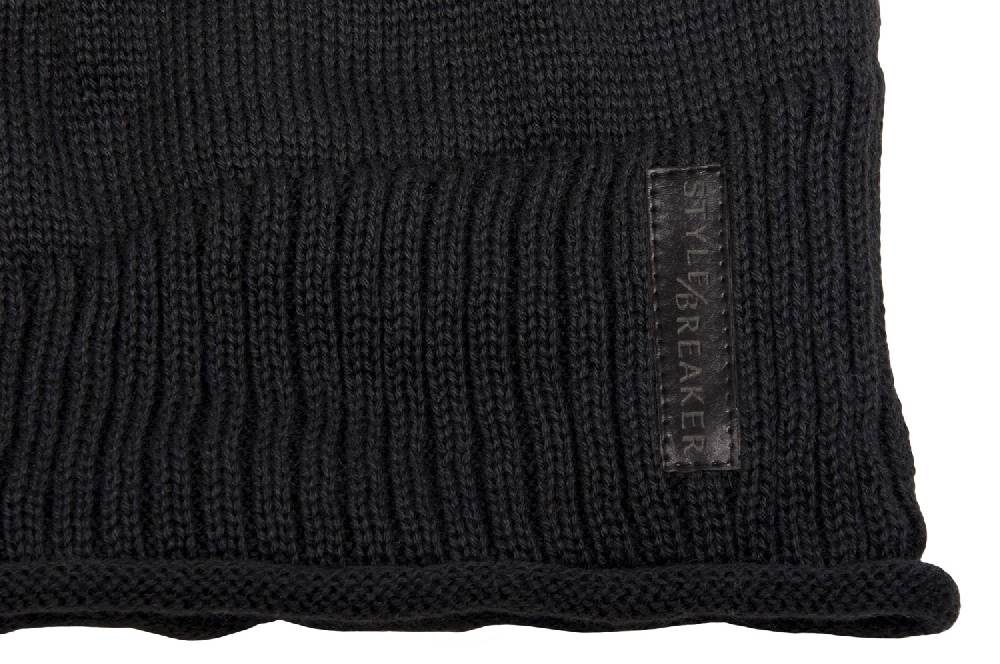 Stylebreaker Feinstrick Beanie mit Teddyfleece Blitzangebot