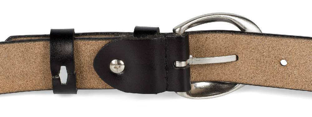 Stylebreaker Schmaler Unisex Echtleder Gürtel Unifarben Kauf eins, bekomm eins gratis