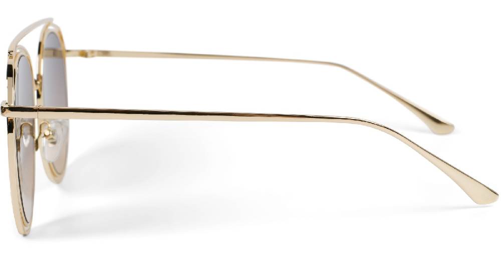 Stylebreaker Oversize Sonnenbrille mit runden Gläsern und doppeltem Rahmen Riesige Ersparnisse